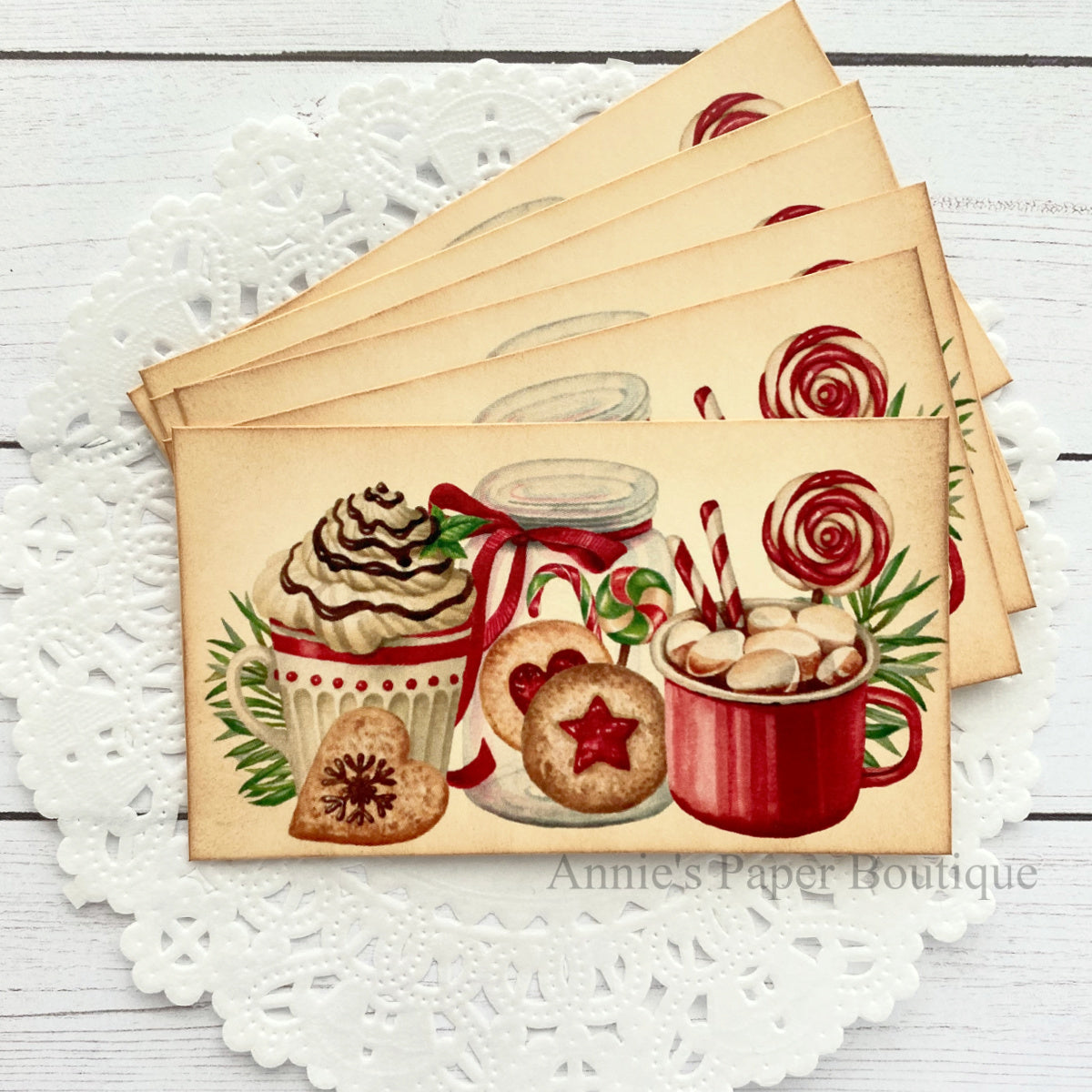 Christmas Treats Vintage Inspired Tags