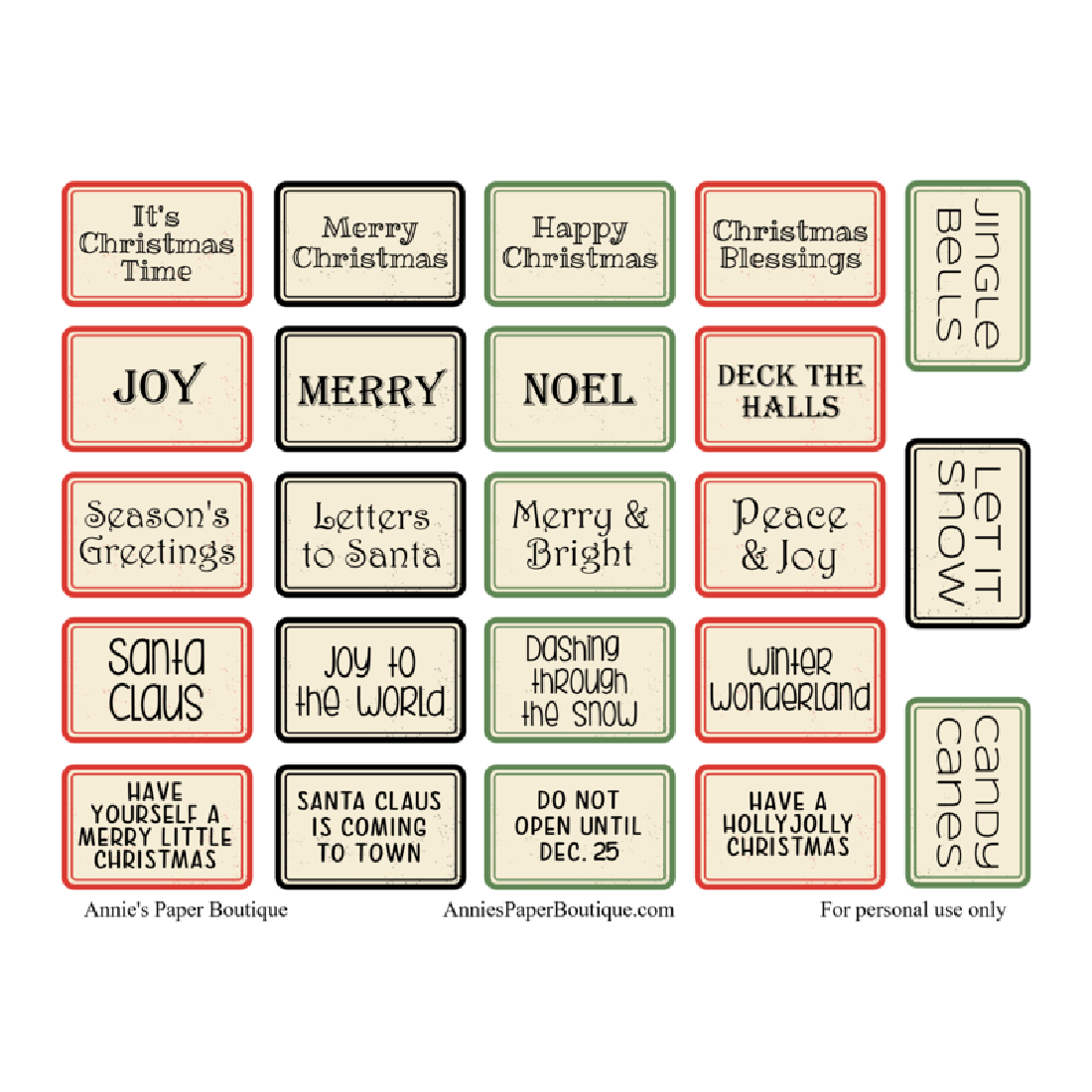 It's Christmastime Printable