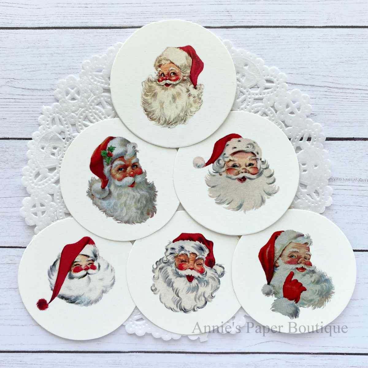 Round Santa Tag Bundle No.1