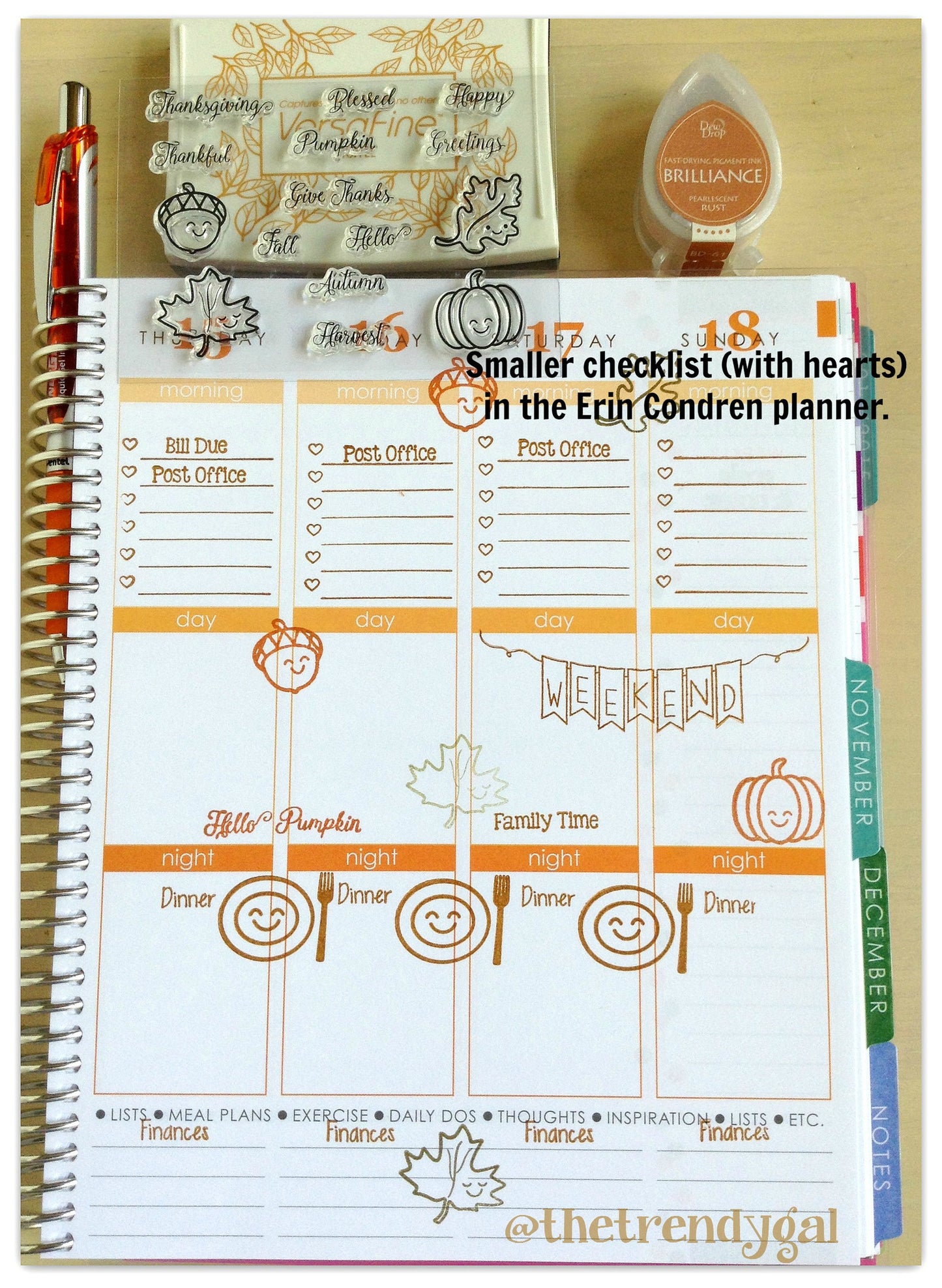 Check It Off Planner Stamp Set - 4x6