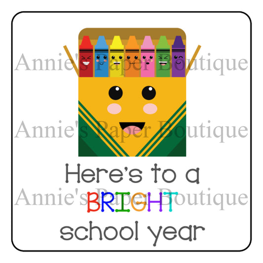 Here's to a Bright Year - Printable Tags