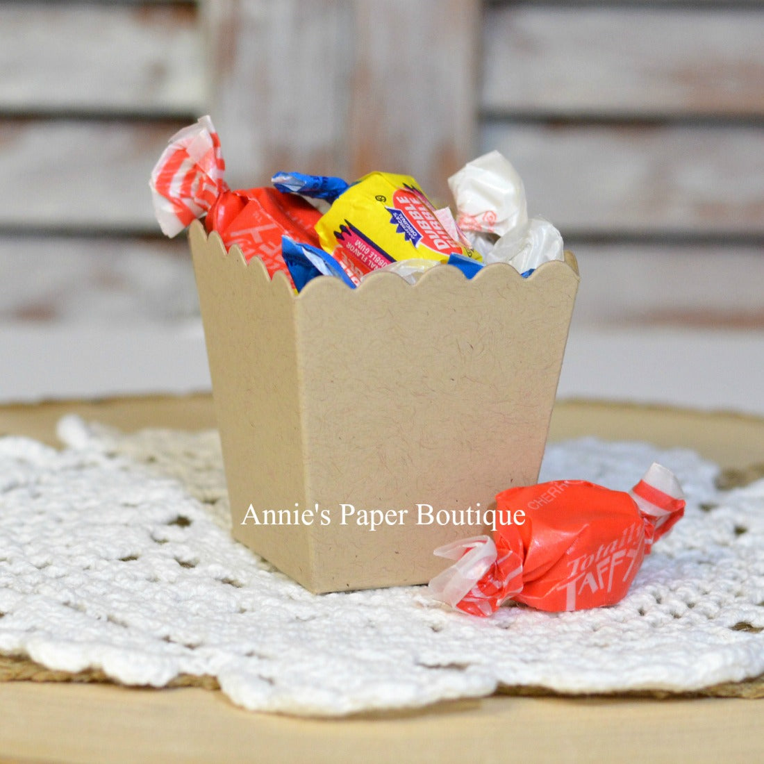 Kraft Mini Popcorn Box