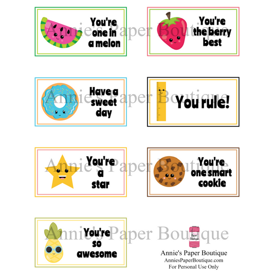 Little Pick Me Ups - Printable Tags