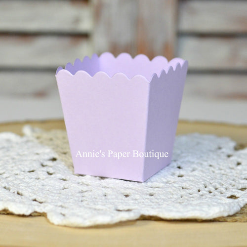 Lavender Purple Mini Popcorn Boxes