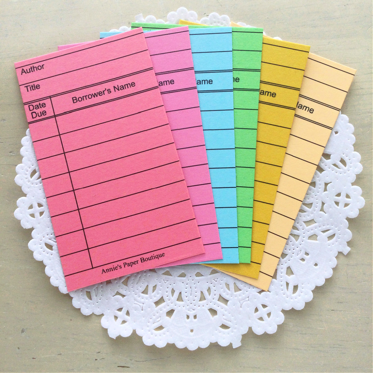 Mini Library Card Petite Color Bundle No.1