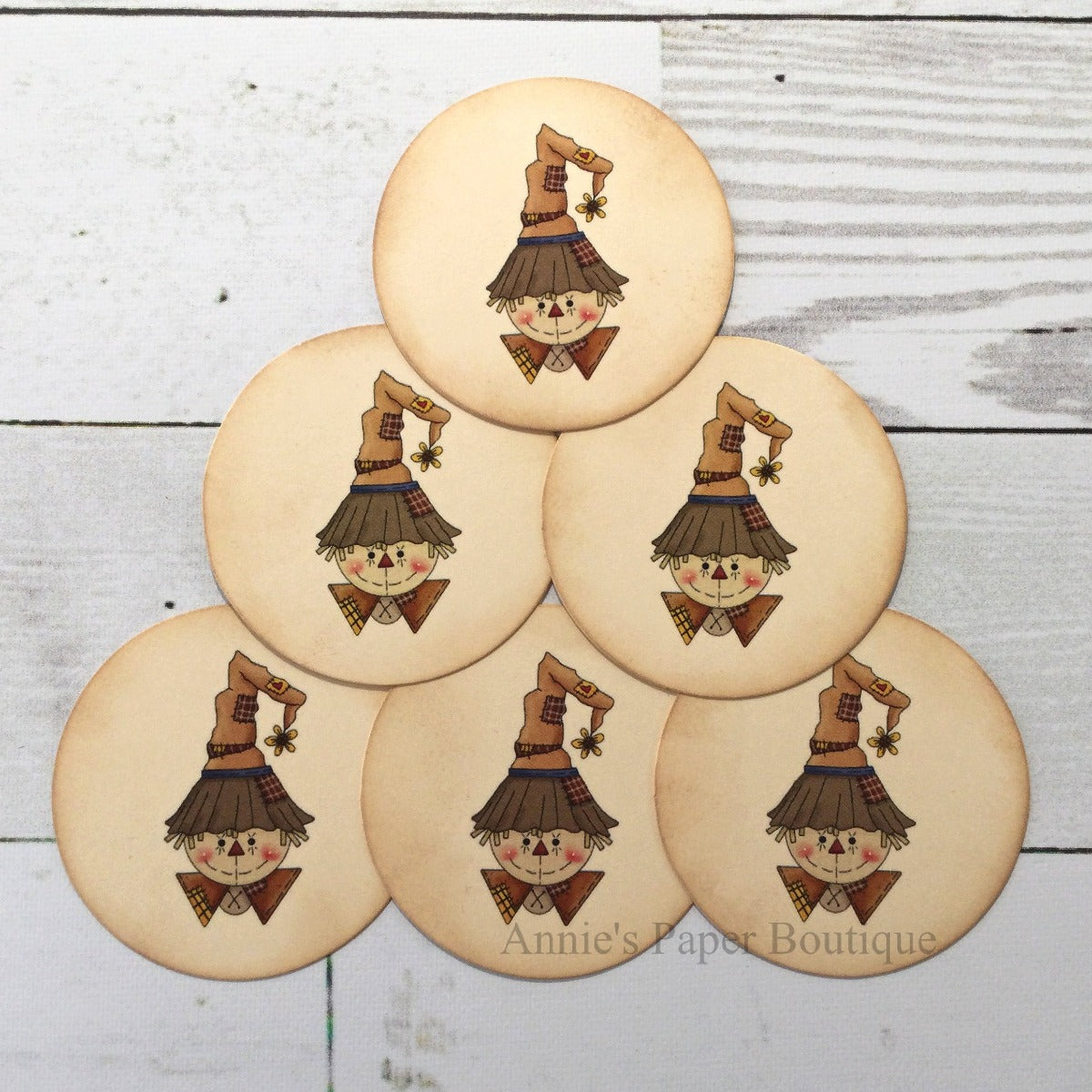 Scarecrow Vintage Inspired Tags