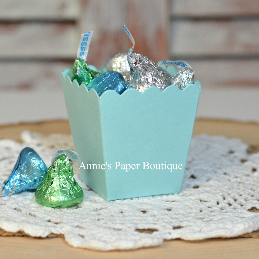Sky Blue Mini Popcorn Box