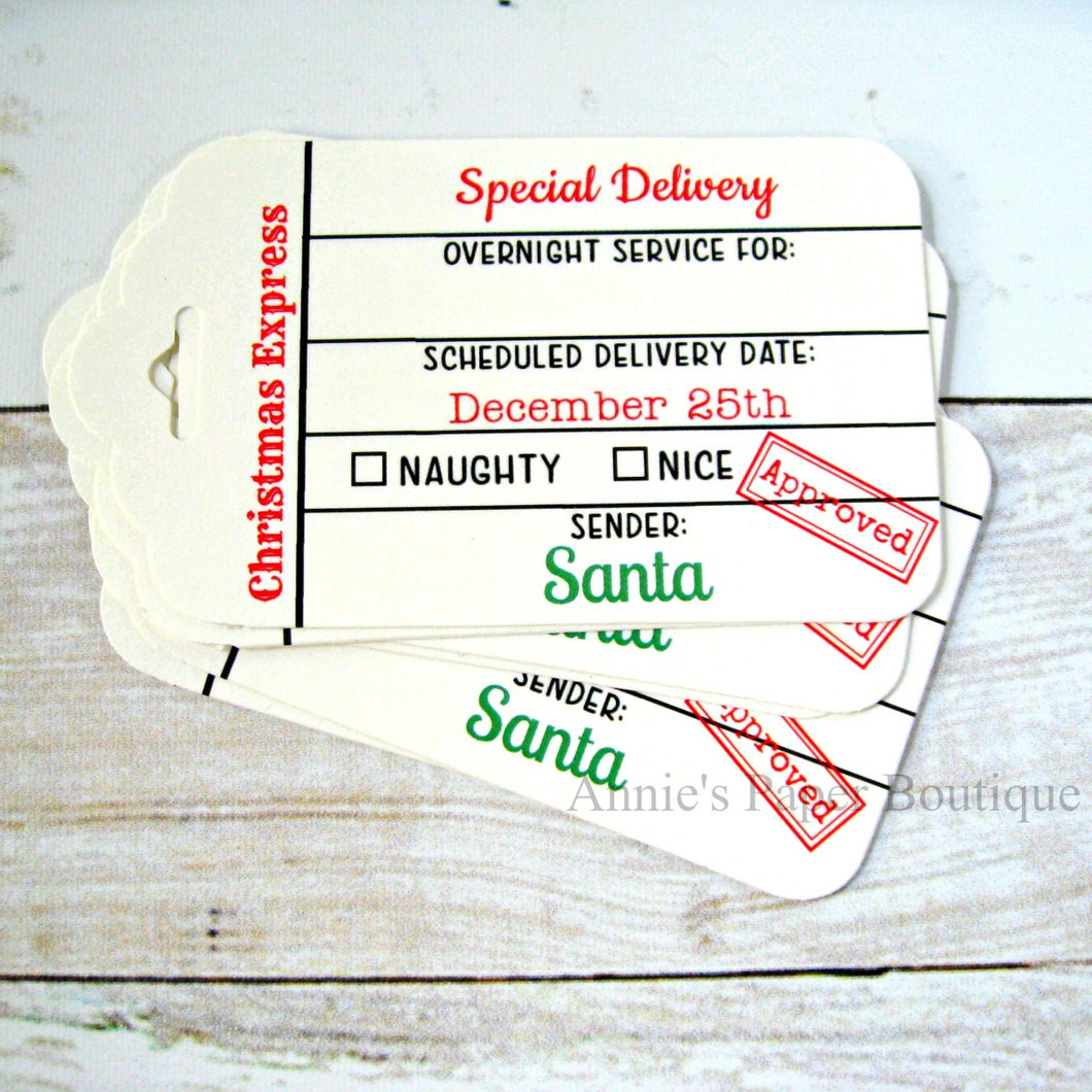 Special Delivery Christmas Express Tags