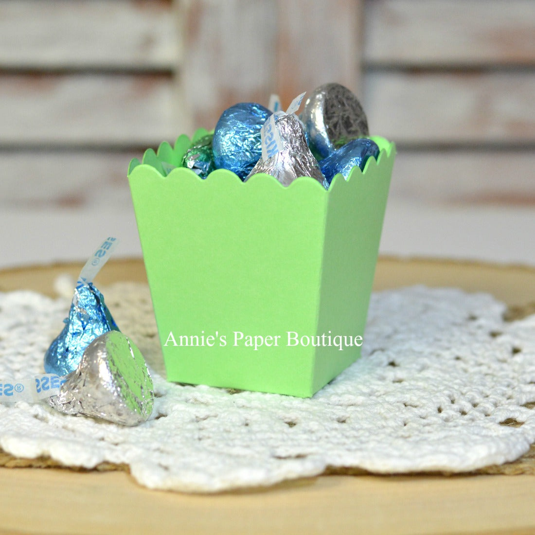 Spring Green Mini Popcorn Box