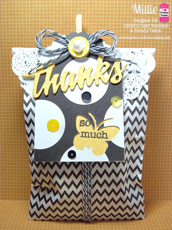 Altered Black Chevron Treat Bag