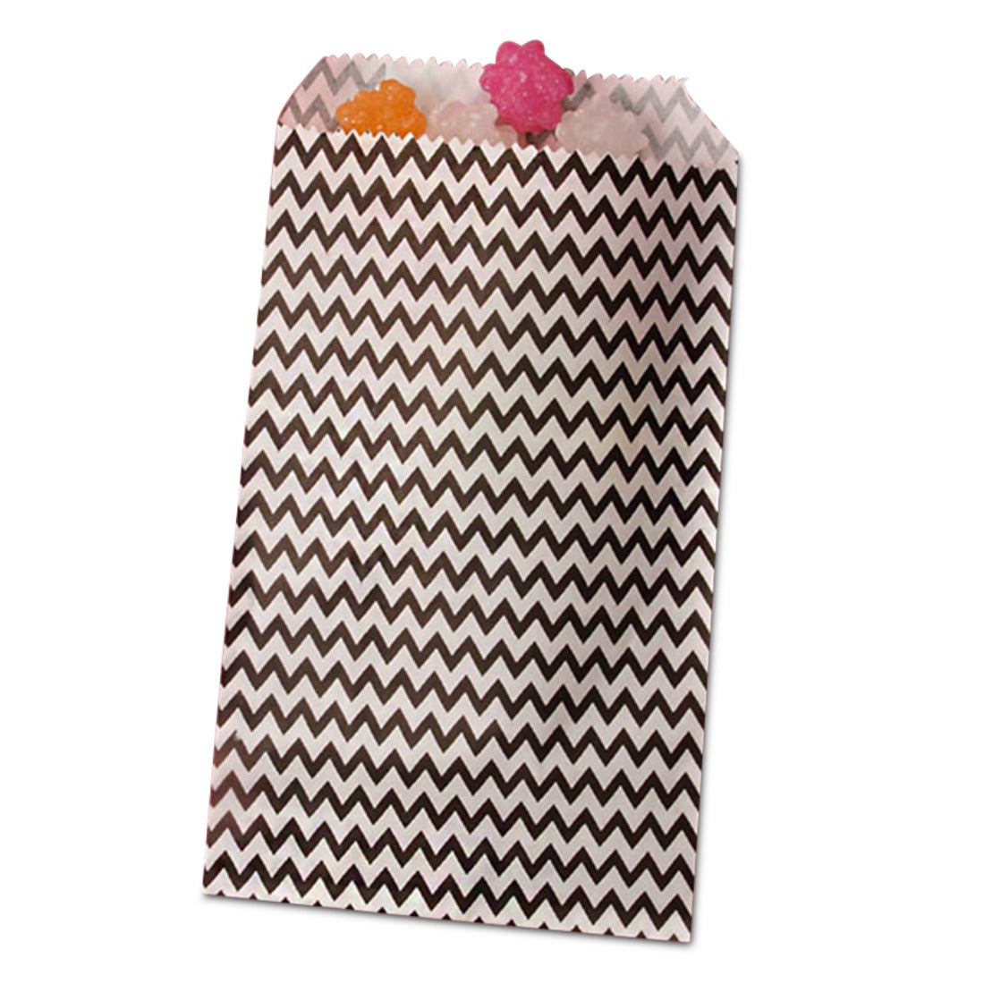 Black Chevron Treat Bag