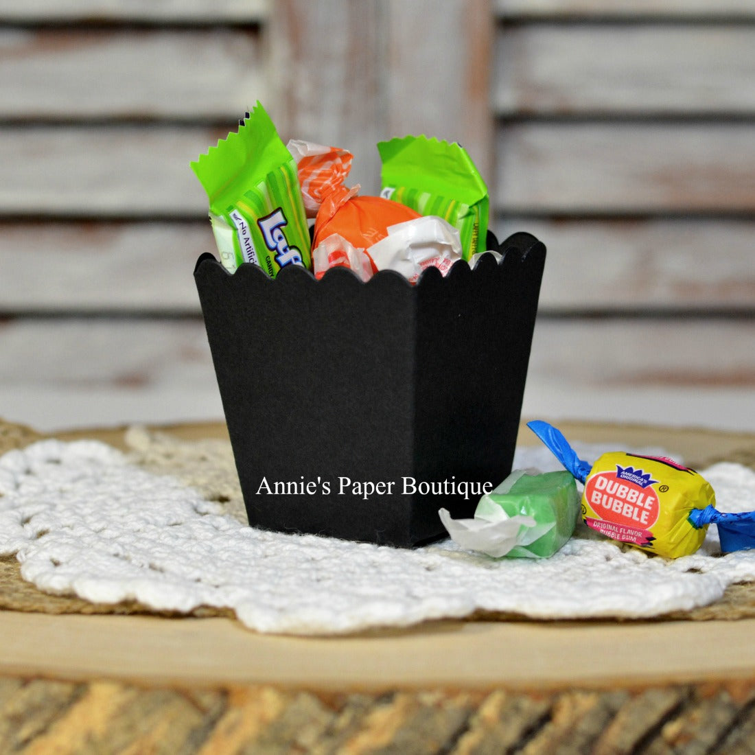 Black Mini Popcorn boxes