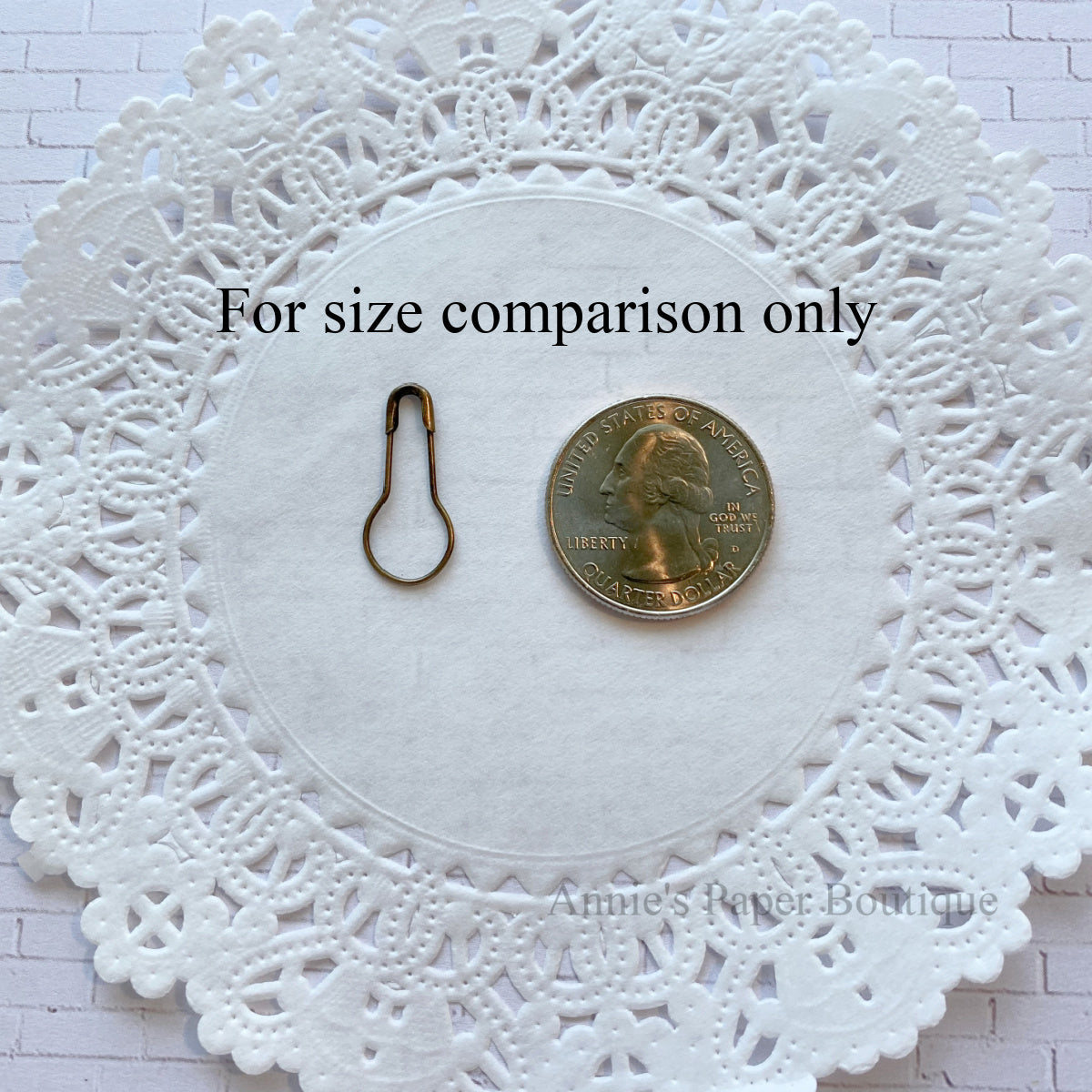 Antique Bronze Bulb Safety Pin