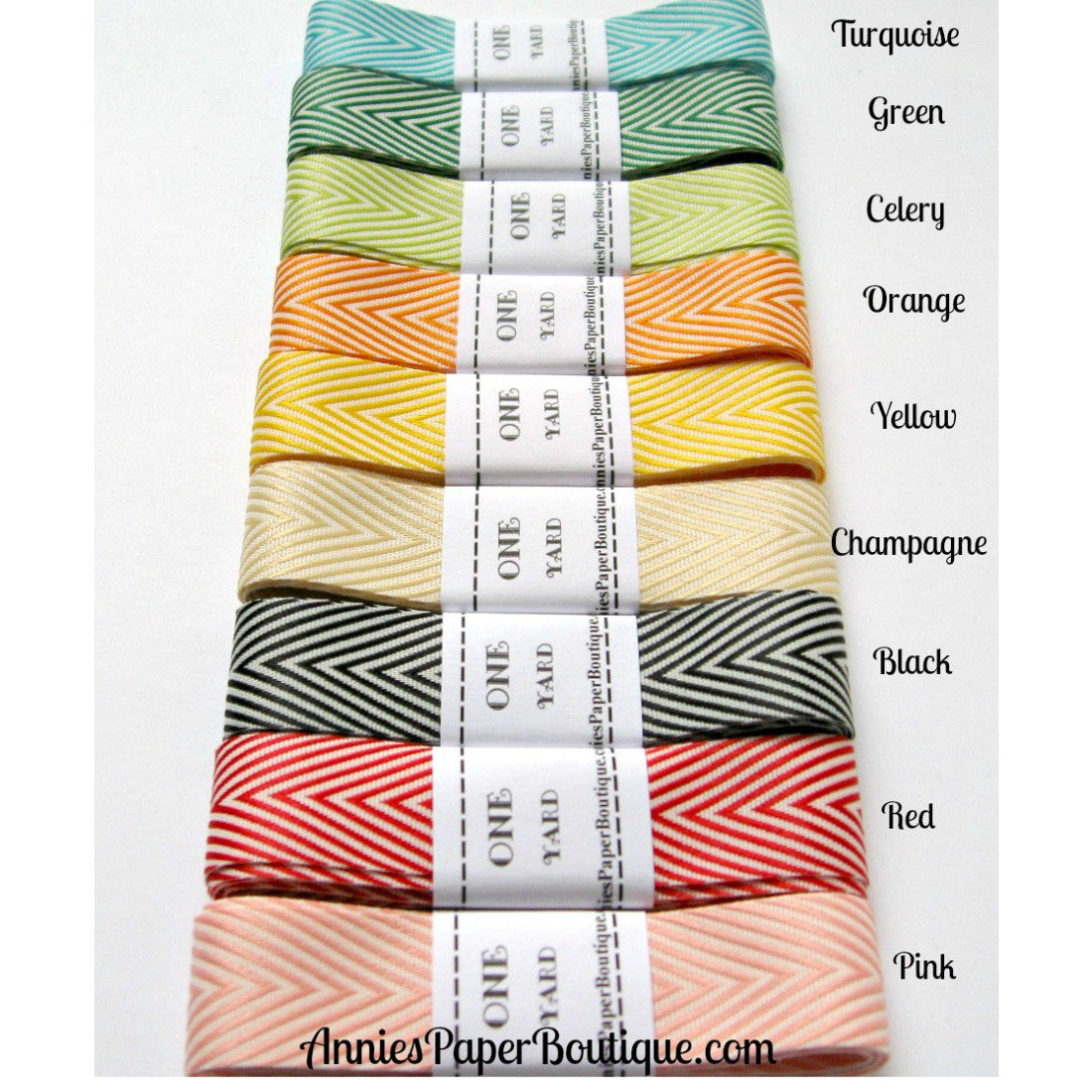 Chevron Ribbon Nine-Color Assortment