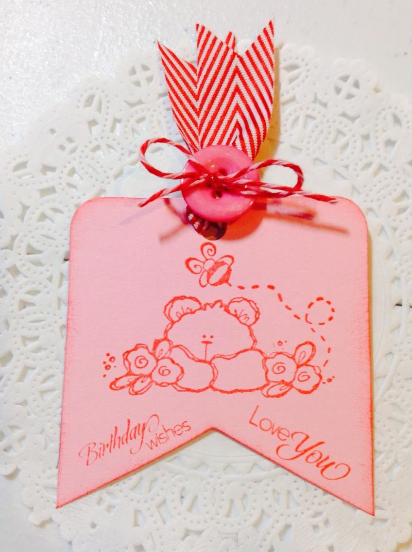 Chevron Ribbon Tag Topper