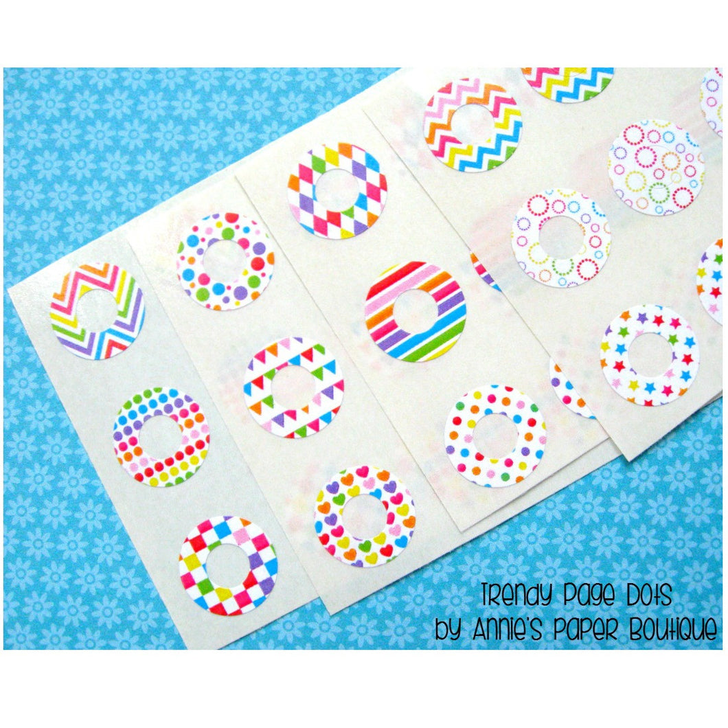 Color My World Trendy Page Dots - Circle Reinforcements