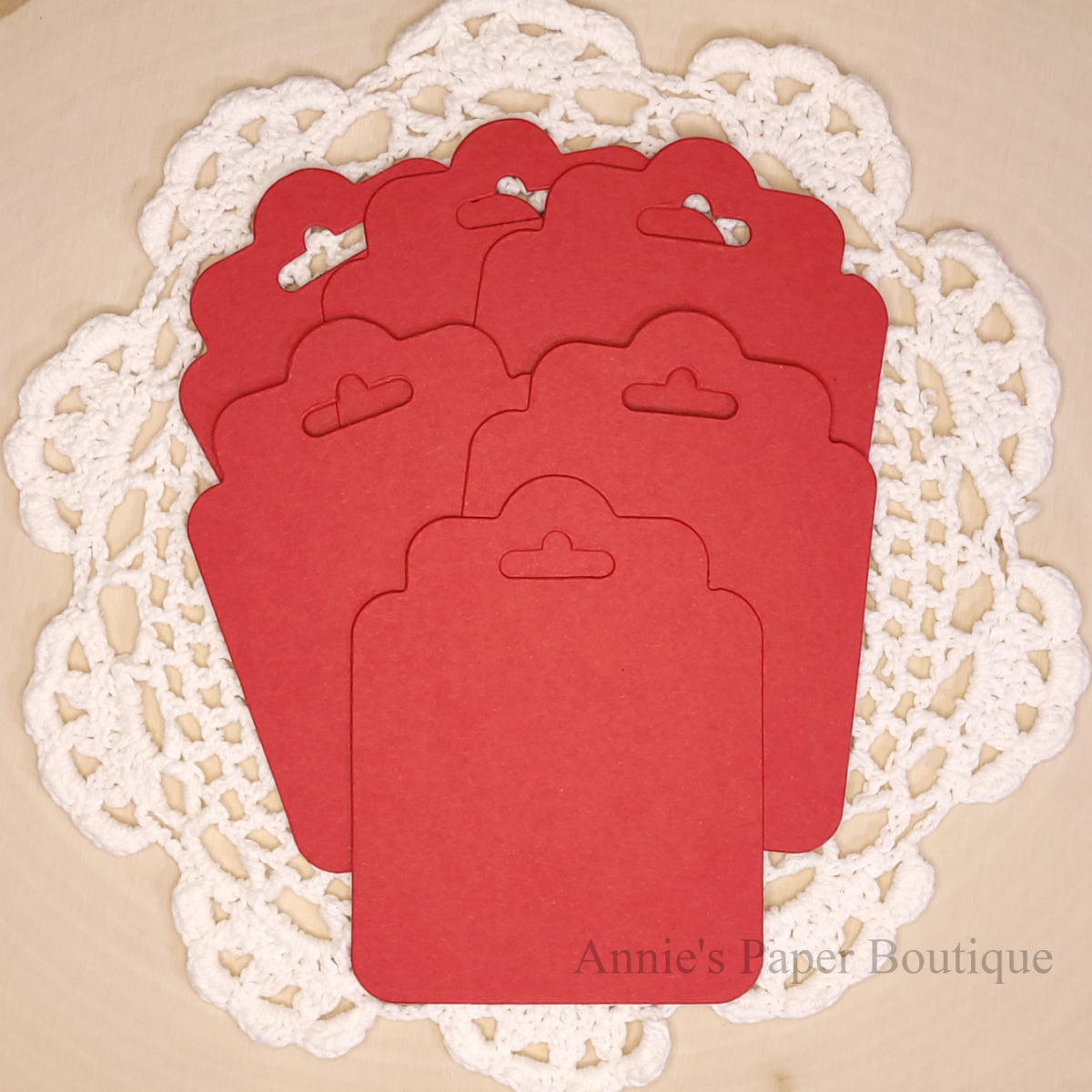Cranberry Red Chunky Tag-Its