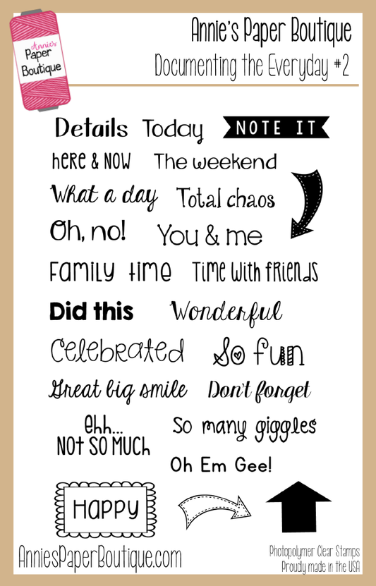 Documenting the Everyday #2 journaling stamps