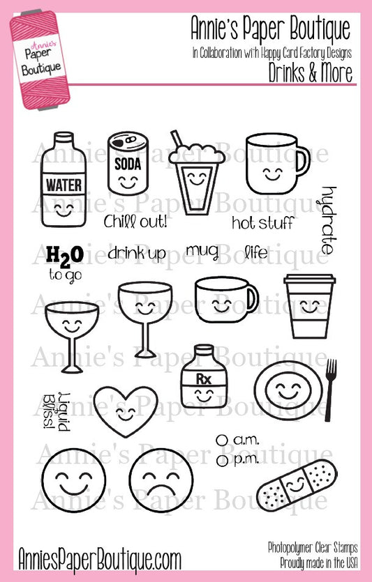 Planner Stamps - Drinks, Coffee, Hydrate, Medicine