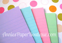 5-1/2" x 8-1/2 Lined Filler Paper - Purple, Blue, Pink, Green