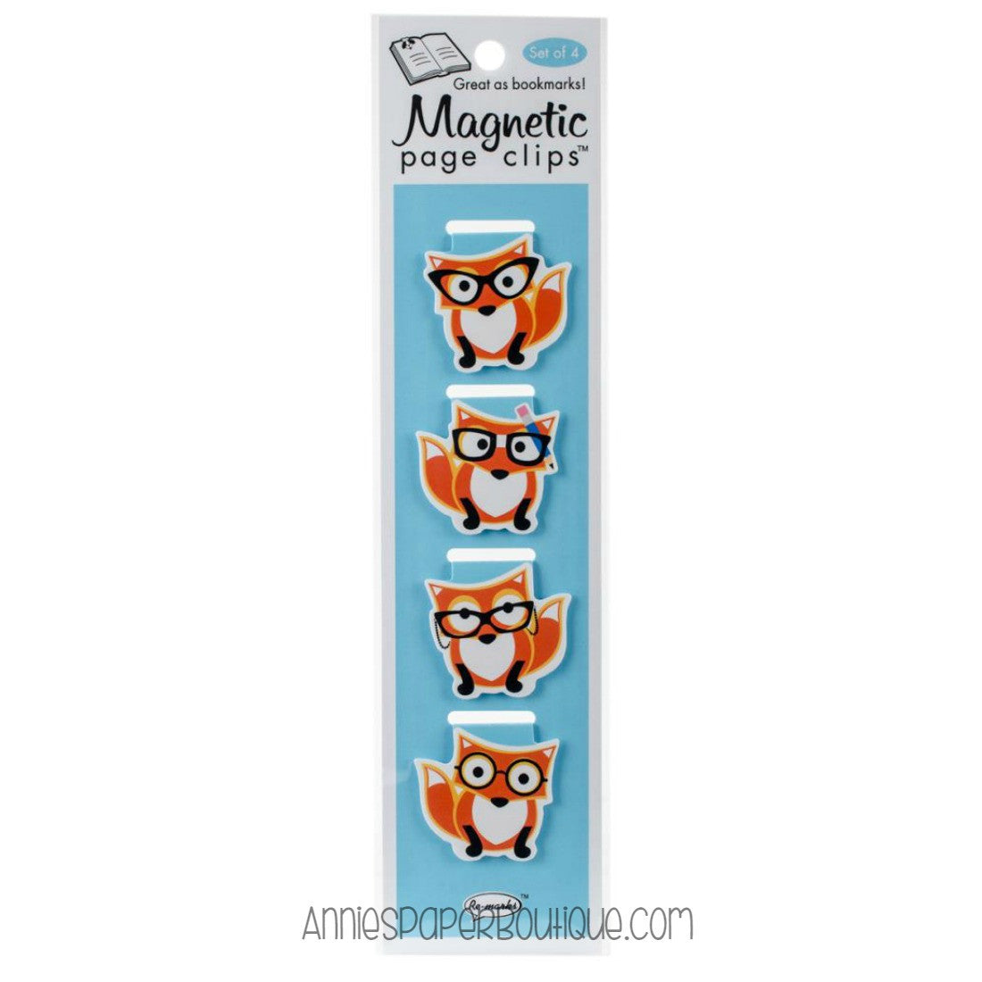 Foxes Magnetic Page Clips