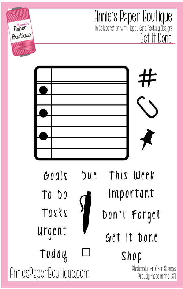 Get It Done Planner Stamp Set - 4x6
