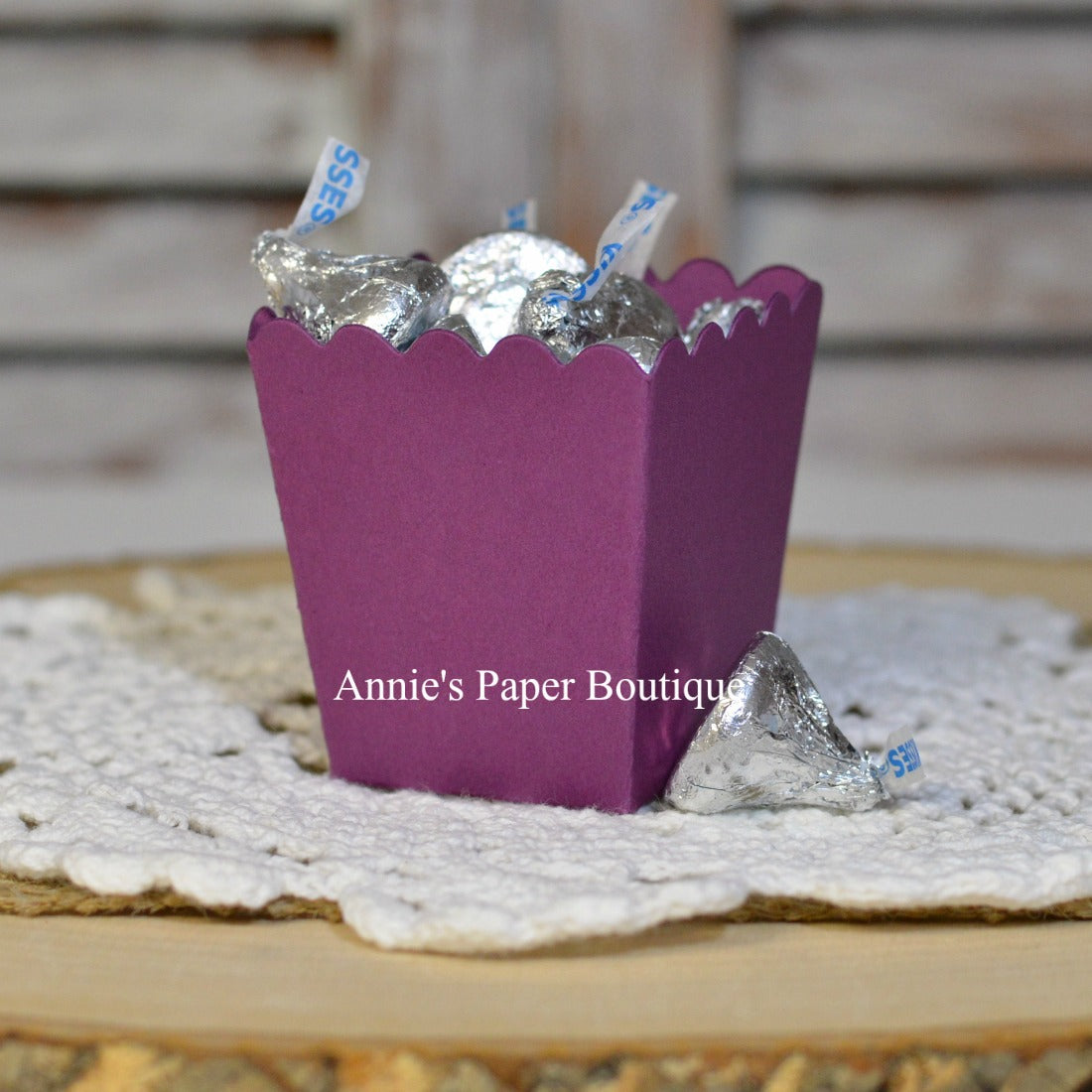 Grape Purple Mini Popcorn Boxes