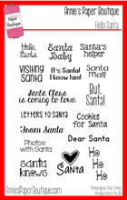Hello Santa Clear Christmas Stamps