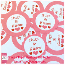 Hugs & Kisses Print & Punch Tags
