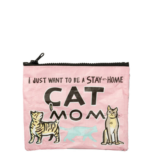 I just want to be a stay at home cat mom small zipper pouch