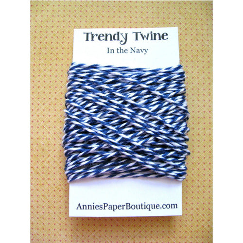 In the Navy Trendy Bakers Twine Mini - Navy Blue & White