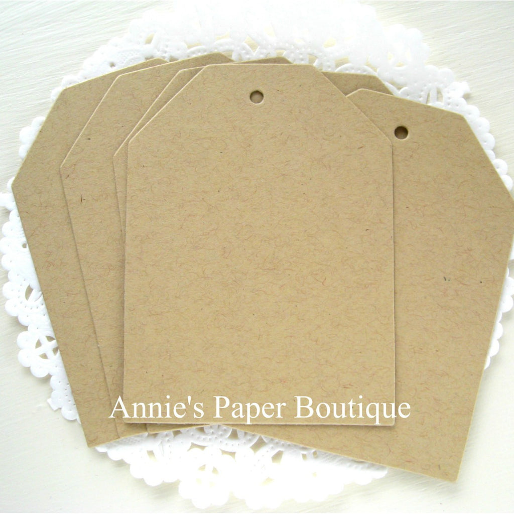 Kraft Large TagIts Cardstock Hang Tags, Parcel, Gift Annie's Paper