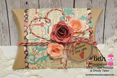 Medium Kraft Pillow Boxes - 3" x 1" x 4"