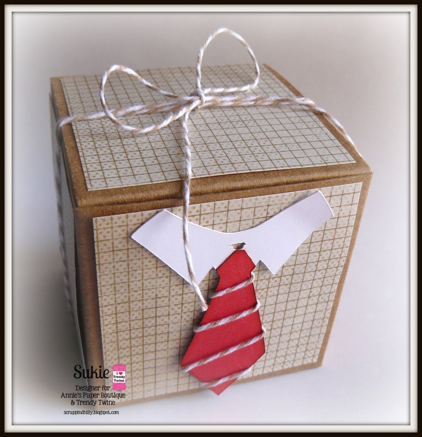 Biggie Kraft Boxes - 3" x 3" Tuck Top Boxes