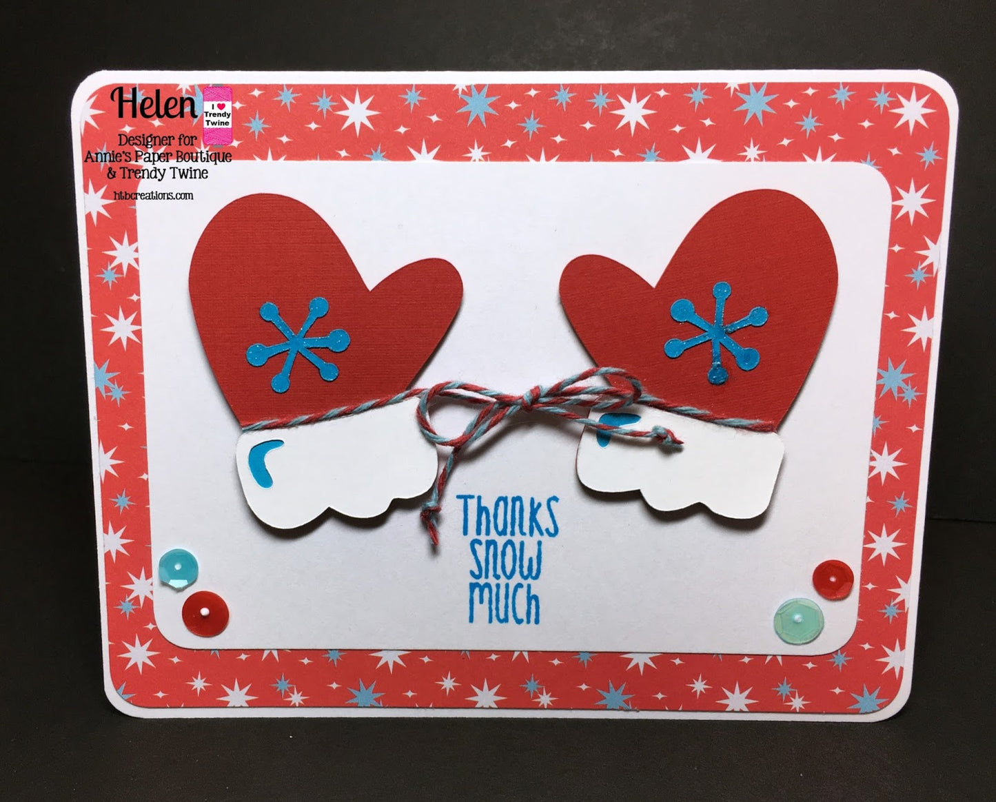 Christmas Card using Let It Snow Christmas Clear Stamp Set