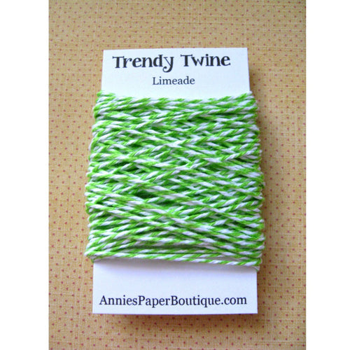 Lime Green and White Trendy Bakers Twine
