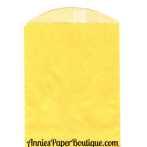 Large Yellow Glassine Bags - 5-3/4