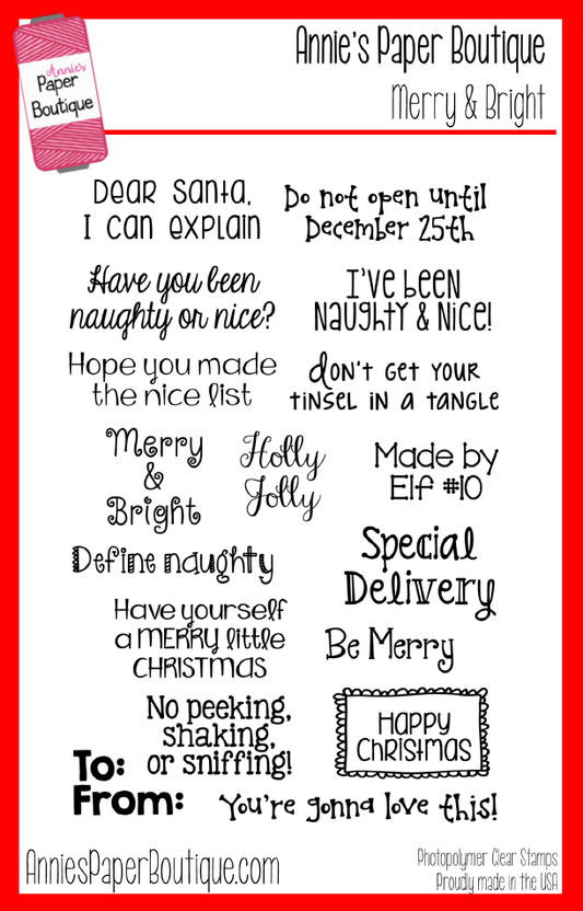 Merry & Bright Christmas Stamp Set