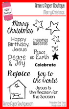 Merry Christmas Stamp Set with Nativity