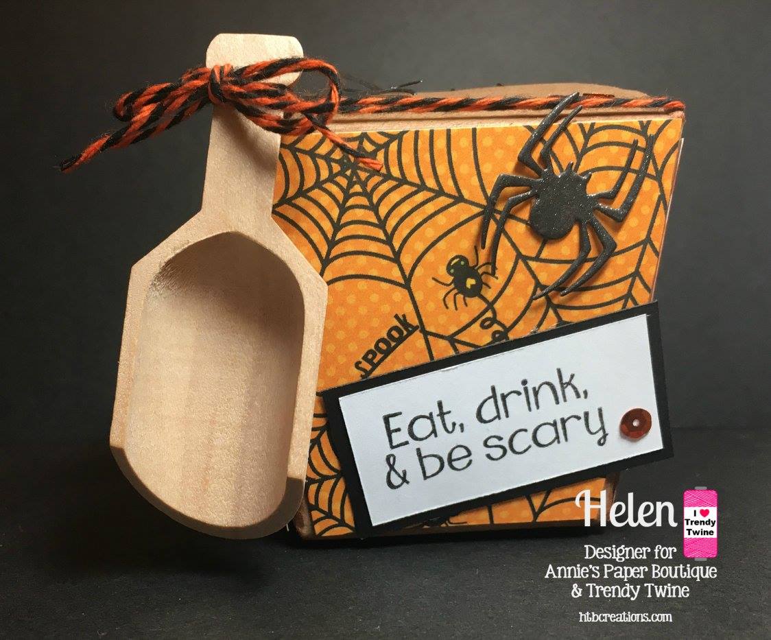 Kraft Mini Take Out Boxes - Decorated