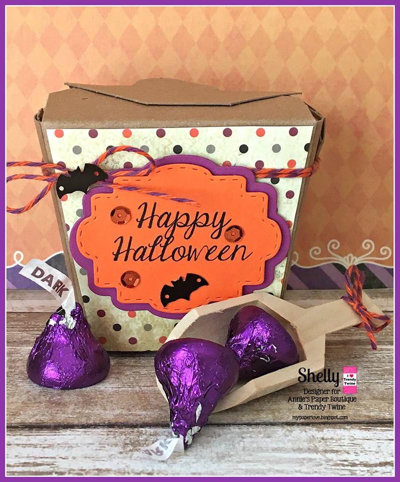 Kraft Mini Take Out Boxes - Decorated