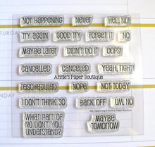Not Happening Planner Stamps - 4x4