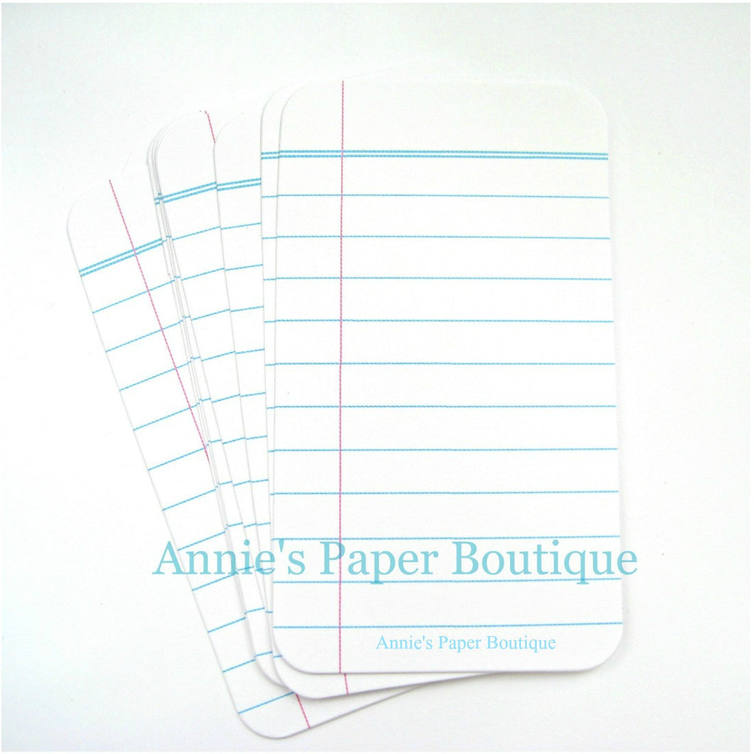 Filler paper journaling cards