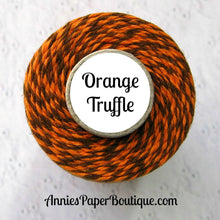 Orange Truffle Trendy Bakers Twine - Pumpkin Orange & Brown - Thanksgiving, Fall