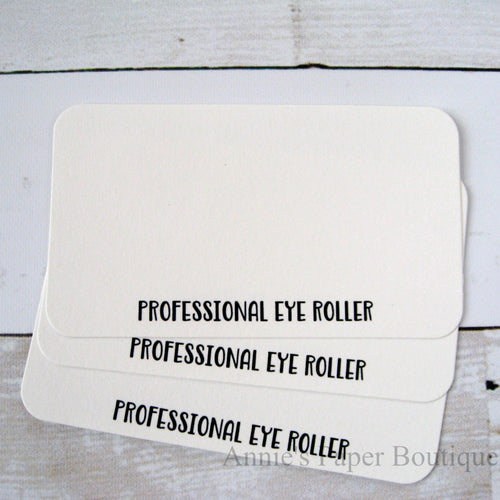 Profession Eye Roller Mini Note Cards