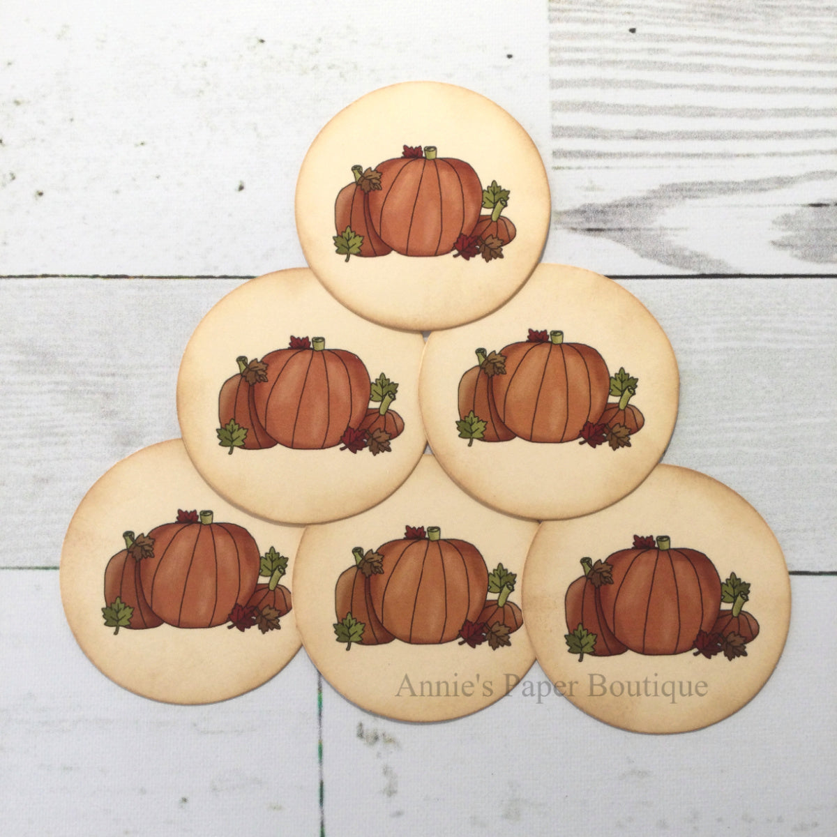 Pumpkin Vintage Inspired Tags