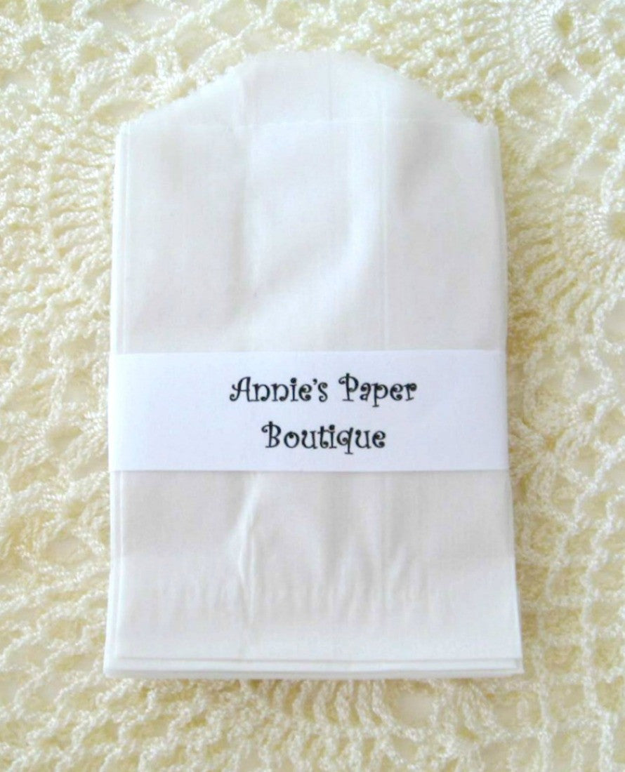 Small Glassine Bags - 2-3/4" x 4-1/4" White Translucent Bags