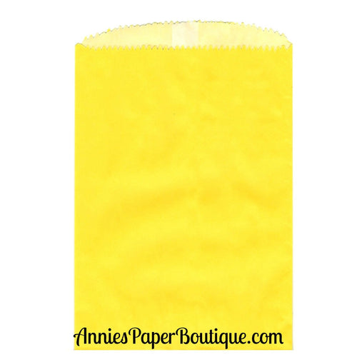 Yellow Glassine Bags - 4-3/4