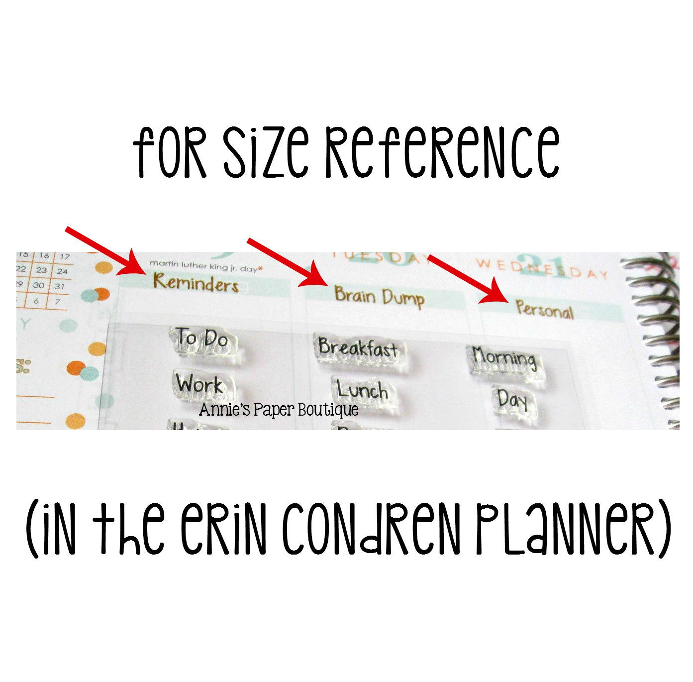 Title It Planner Stamps - 4x4 - Headers