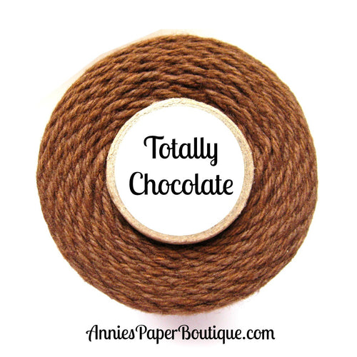Totally Chocolate Trendy Bakers Twine - Solid Brown
